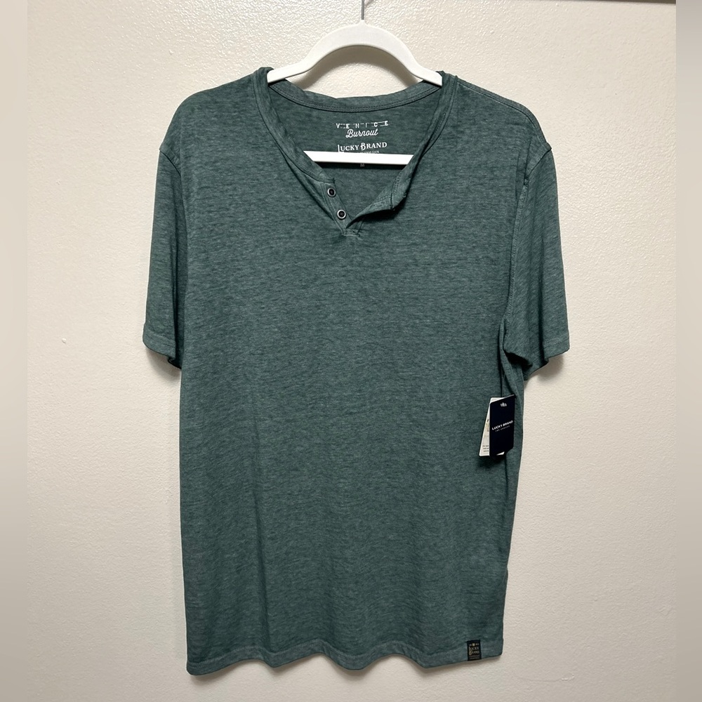 Men’s Lucky Brand Venice Burnout Casual Shirt NWT